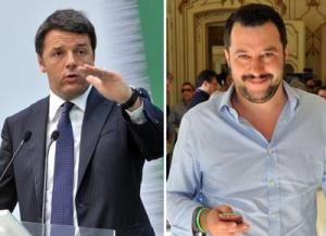 Matteo Renzi e Matteo Salvini. Photo Formiche.Net http://www.formiche.net/2015/02/08/tutte-le-affinita-i-due-matteo-al-centro-della-ribalta/
